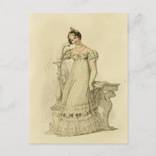 Carte Postale Elinor, d'inspiration Jane Austen, crème pour les