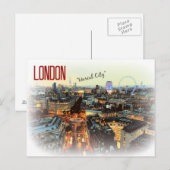 Carte postale Eliot London "Unreal City" (Devant / Derrière)