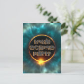 CARTE POSTALE ÉLIPSE SOLAIRE TOTAL (Debout devant)