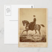 Carte Postale Élisabeth d'Austria riding horse #023SS (Devant / Derrière)