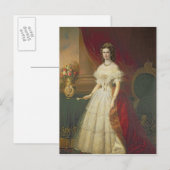 Carte Postale Élisabeth de Bavière, 1863 (Devant / Derrière)