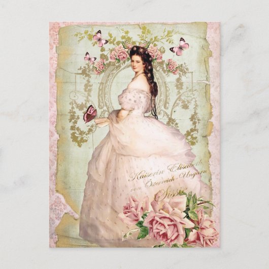 Carte Postale Elisabeth de Bavière, impératrice d'Autriche Sissi (Devant)