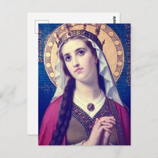 Carte Postale Élisabeth de Hongrie (Devant / Derrière)