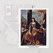 Carte Postale Élisabeth De Hongrie Par Sebastiano Ricci (Devant / Derrière)