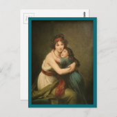 Carte Postale Elisabeth et sa fille (Devant / Derrière)