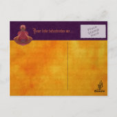 Carte Postale Élixir de fractale de bouteille de philtre d'amour (Dos)