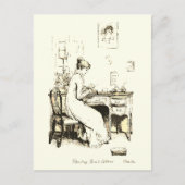 Carte Postale Elizabeth Bennet Lecture Lettre de soeur Beige (Devant)