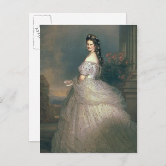 Carte Postale Elizabeth de Bavière (Devant / Derrière)