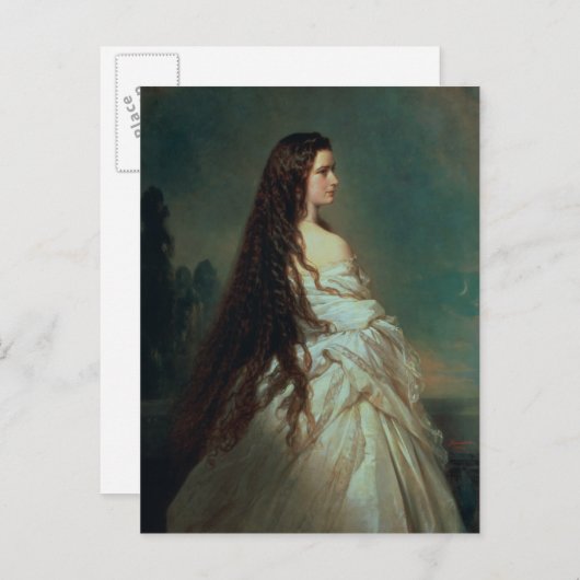 Carte Postale Elizabeth de Bavière (Devant / Derrière)