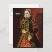 Carte Postale Elizabeth Fitzgerald, comtesse de Lincoln, 1560 (Devant / Derrière)