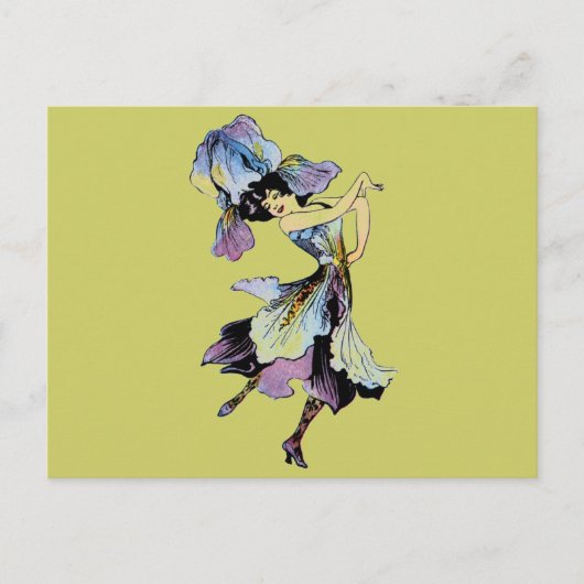 Carte Postale Elizabeth Gordon Iris Flower (Devant)