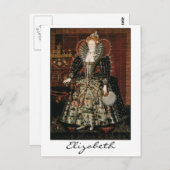 Carte Postale Elizabeth I (Devant / Derrière)