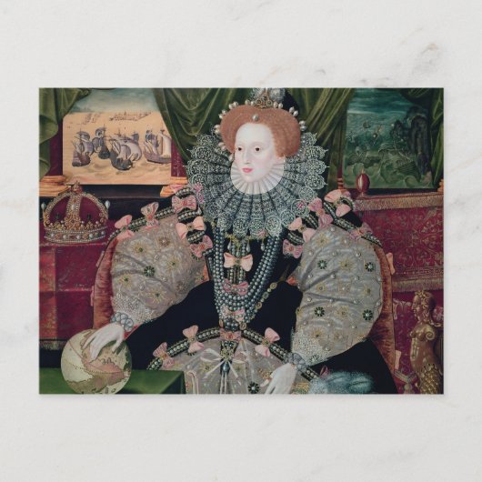 Carte Postale Elizabeth I, Armada Portrait, c.1588 (Devant)