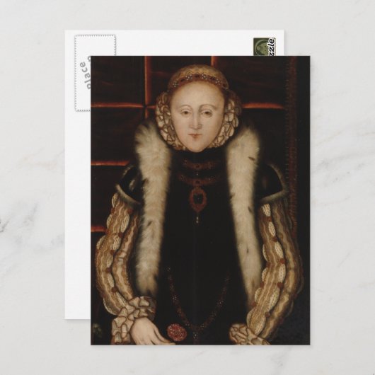Carte Postale Elizabeth I Circa 1560 (Devant / Derrière)