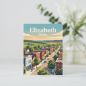 Carte Postale Elizabeth, Illinois (Debout devant)
