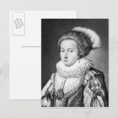 Carte Postale Elizabeth Stuart, reine de Bohême (Devant / Derrière)
