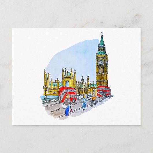 Carte Postale Elizabeth Tower, alias Big Ben (Devant)