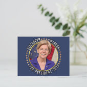 Carte Postale Elizabeth Warren pour la Présidente démocrate 2020 (Debout devant)