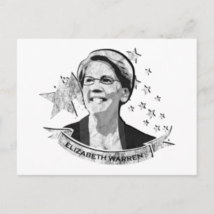 Carte Postale Elizabeth Warren Star Banner