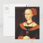 Carte Postale Elizabeth Woodville "La Reine Blanche" (Devant / Derrière)