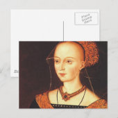 Carte Postale Elizabeth Woodville "La Reine Blanche" (Devant / Derrière)