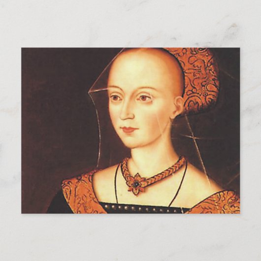 Carte Postale Elizabeth Woodville "La Reine Blanche" (Devant)