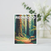 Carte Postale Elk at Redwood National Park (Debout devant)