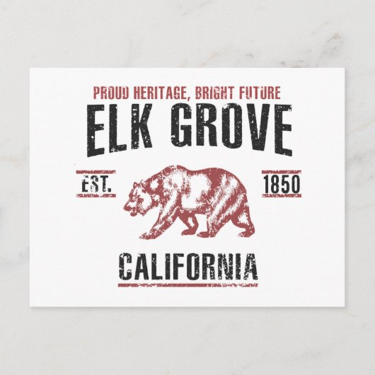 Carte Postale Elk Grove (Devant)