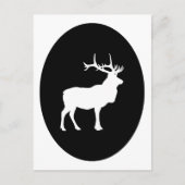 Carte Postale Elk Silhouette (Devant)