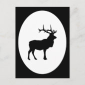 Carte Postale Elk Silhouette (Devant)