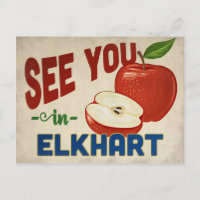Elkhart Indiana Apple - Vintage voyage