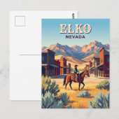 Carte Postale Elko, Nevada (Devant / Derrière)