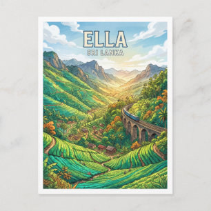 Carte Postale Ella Tea Country Sri Lanka