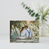 Carte Postale Elle A Dit Oui, Élégante Typographie (Debout devant)