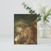 Carte Postale "Elle a embrassé l'ours" par John Bauer (Debout devant)