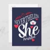 Carte Postale Elle A Néanmoins Persisté (Devant / Derrière)