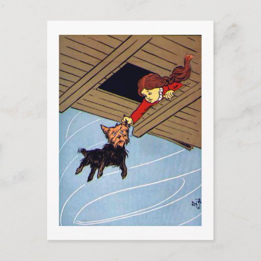 Carte Postale Elle A Pris Toto Par L'Oreille (Devant)