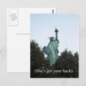 Carte Postale Elle a ton dos ! (Devant / Derrière)