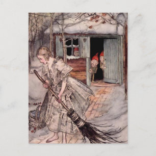 Carte Postale « Elle a trouvé des fraises mûres » par Arthur Rac