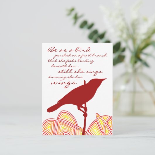 Carte Postale Elle chante (Debout devant)