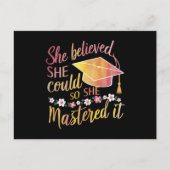 Carte Postale Elle Croyait Qu'Elle Pouvait Le Maîtriser. (Devant)