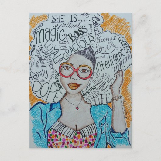 Carte Postale Elle Est... (Devant)