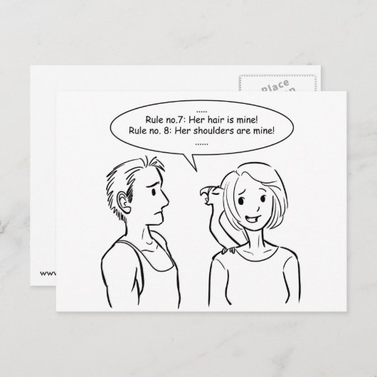 Carte Postale Elle est à moi (Devant / Derrière)