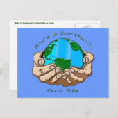 Carte Postale ELLE EST DANS NOTRE collection MAINS (Devant / Derrière)