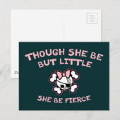 Carte Postale Elle Est Fierce (Devant / Derrière)