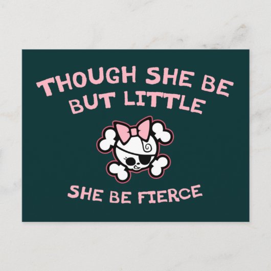 Carte Postale Elle Est Fierce (Devant)