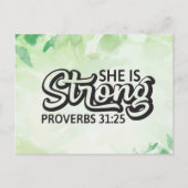 Carte Postale Elle est forte (Devant)