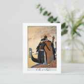 Carte Postale Elle et Lui, Illustration de mode, 1921 (pochoir p (Debout devant)