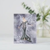 Carte Postale Elle neige (Debout devant)