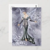 Carte Postale Elle neige (Devant / Derrière)